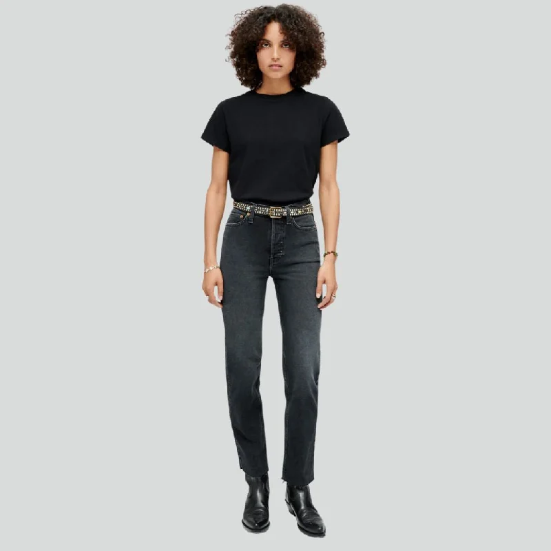 70s Stove Pipe Jeans (Washed Noir)