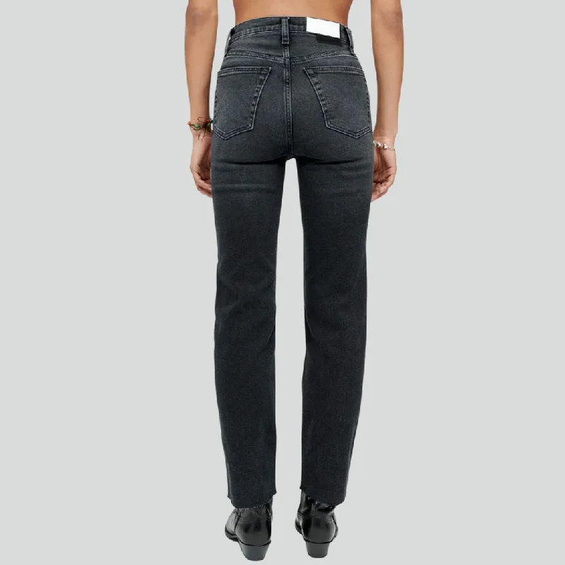 70s Stove Pipe Jeans (Washed Noir)