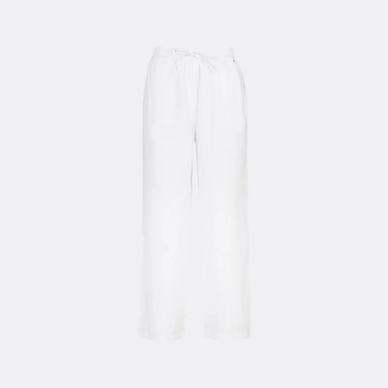 Christie Wide-Leg Trousers (White)