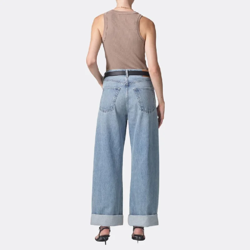 Ayla Baggy Cuffed Crop (Skylights)