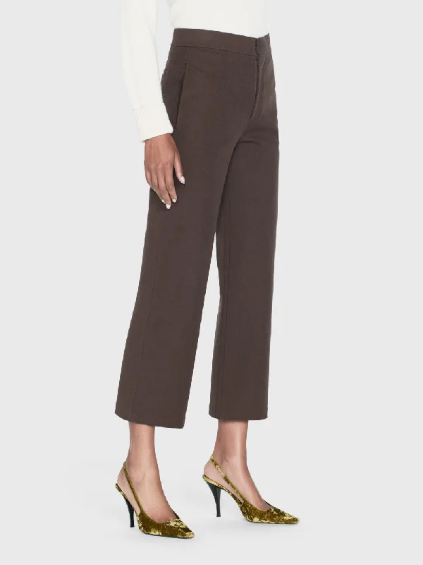 Le Jane Crop Trouser -- Chocolate Brown