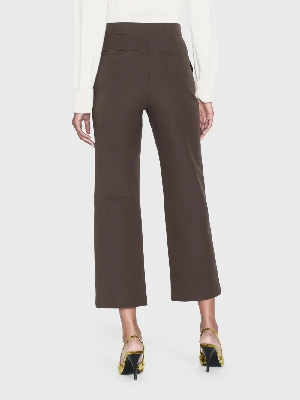 Le Jane Crop Trouser -- Chocolate Brown