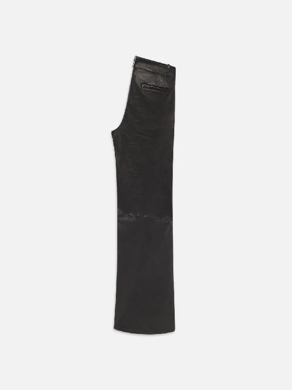 Relaxed Leather Trouser -- Black