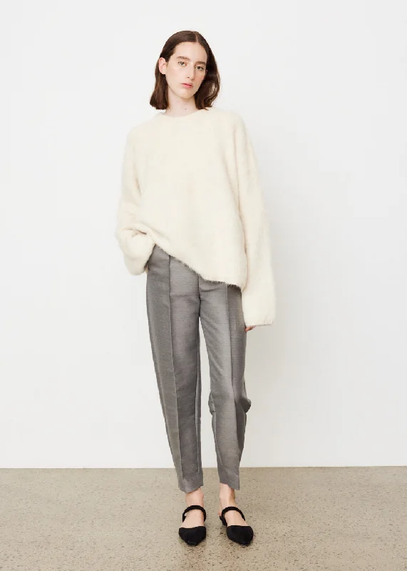 Sewn Pleat Evening Trousers