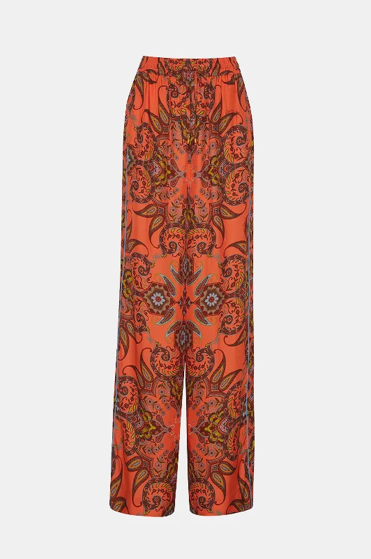 Amalfi Pant in Nectarine Vintage Paisley