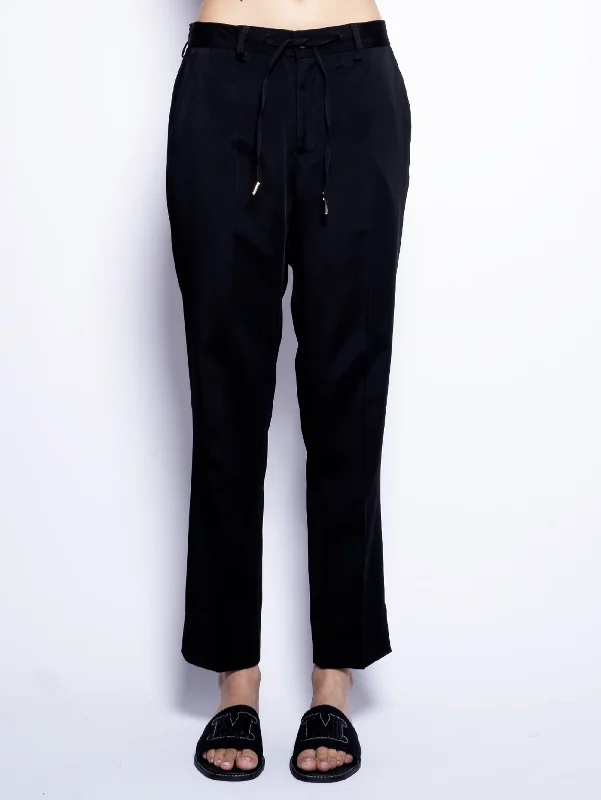 Pantaloni con Coulisse Nero