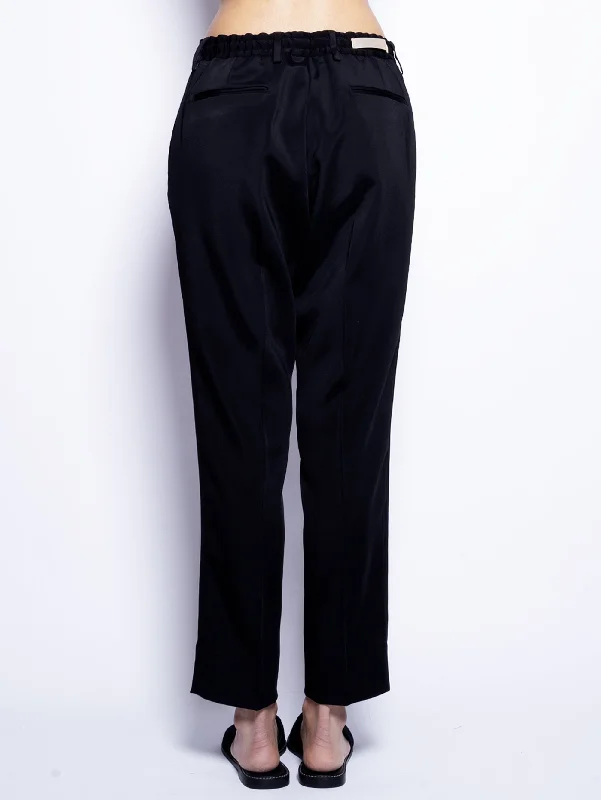 Pantaloni con Coulisse Nero