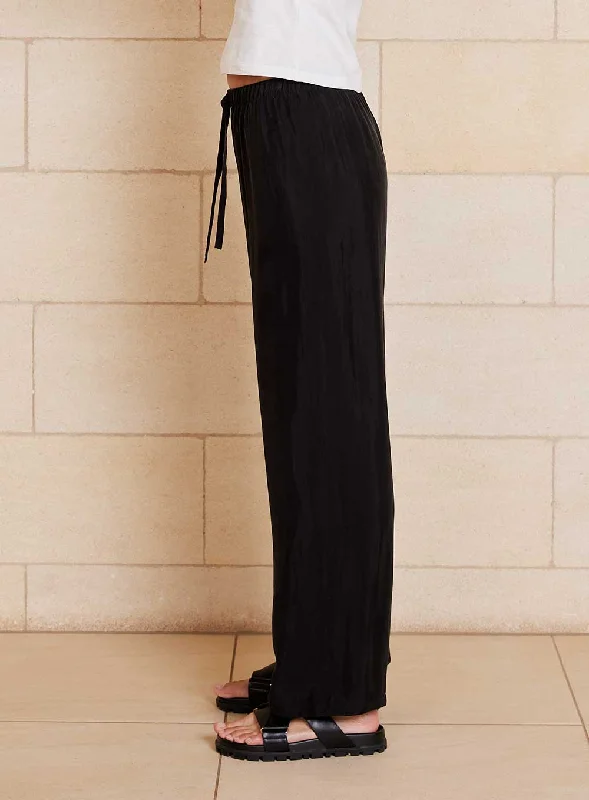 Chloe Cupro Pant-Black