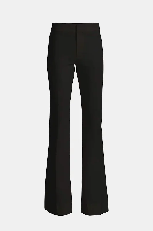 Crosby Flare Trouser in Black