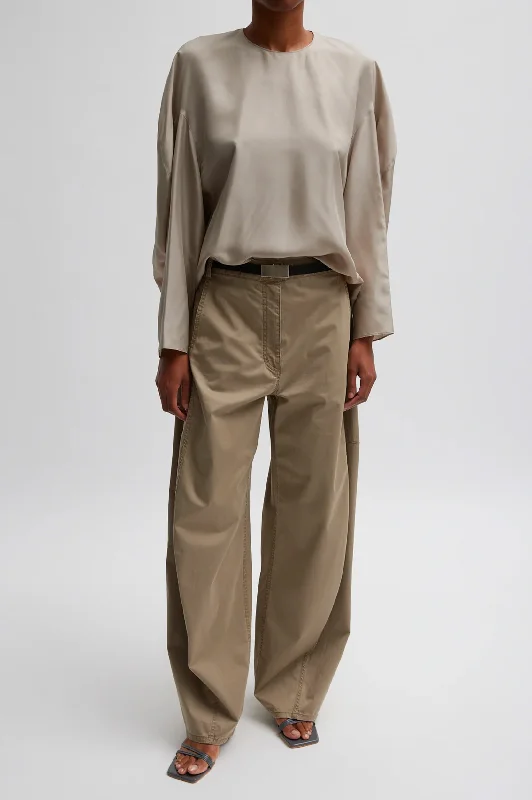 Garment Dyed Silky Cotton Sid Chino Pant in Acorn - Regular