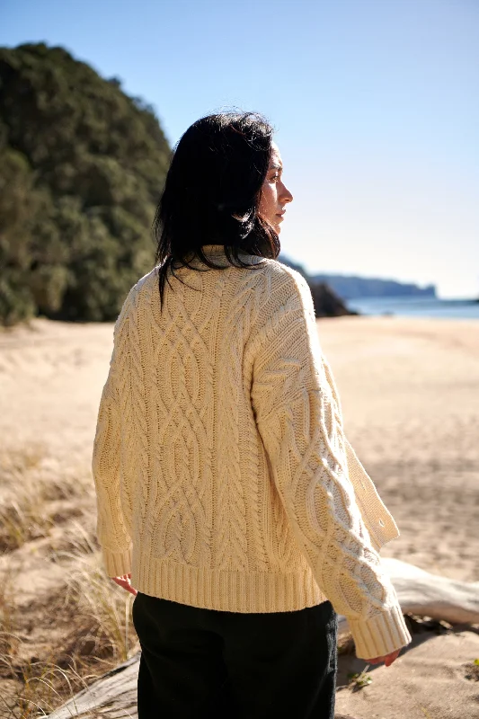 Ivory Cable Cardigan