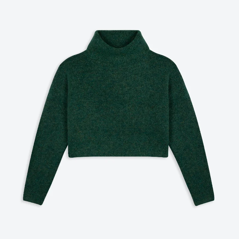 Lowie Fern Alpaca Cropped Roll Neck