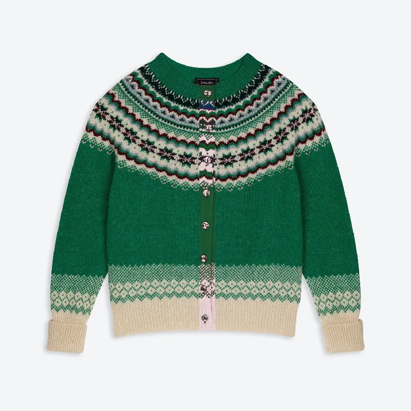 Lowie Green Caerphilly Fairisle Cardigan