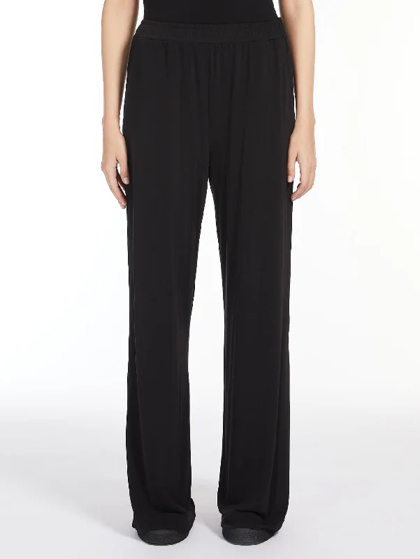 Pantaloni in Jersey Stretch Veles Nero