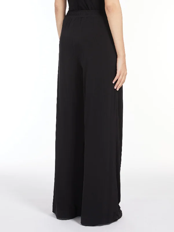 Pantaloni in Jersey Stretch Veles Nero