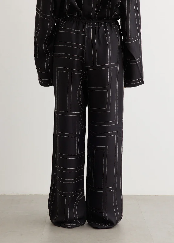 Monogram Silk Pyjama Pants