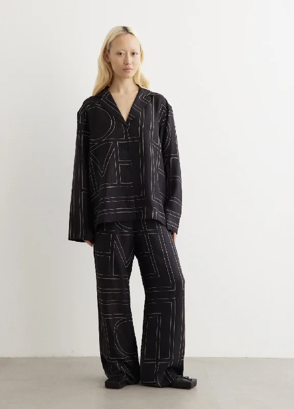 Monogram Silk Pyjama Pants