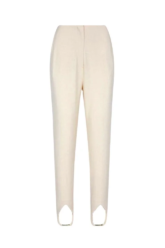 Nanushka Darby Jersey Stirrup Pant - Creme