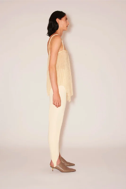 Nanushka Darby Jersey Stirrup Pant - Creme