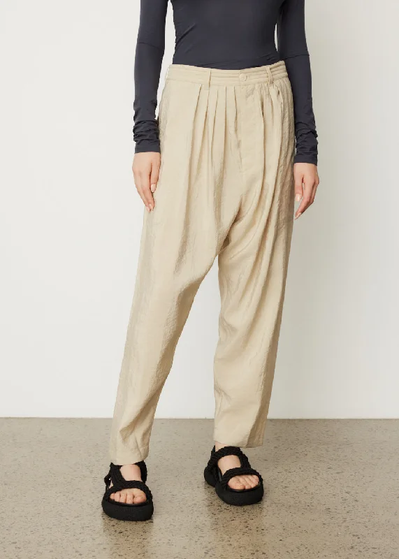 Pleated Sarouel Pants