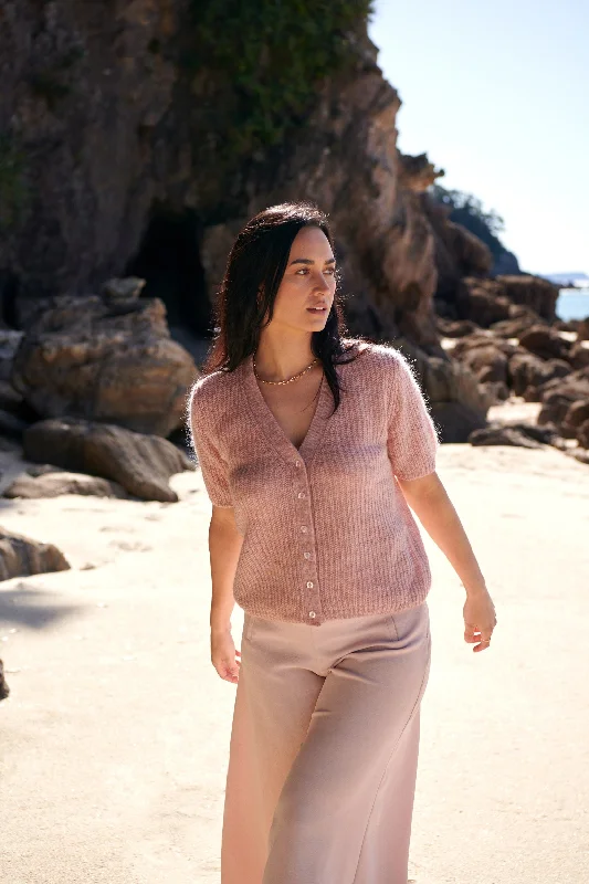 Pink Twist Daisy Cardigan