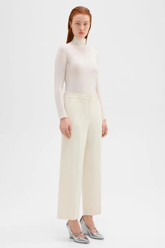 Relaxed Straight Pant in Rice