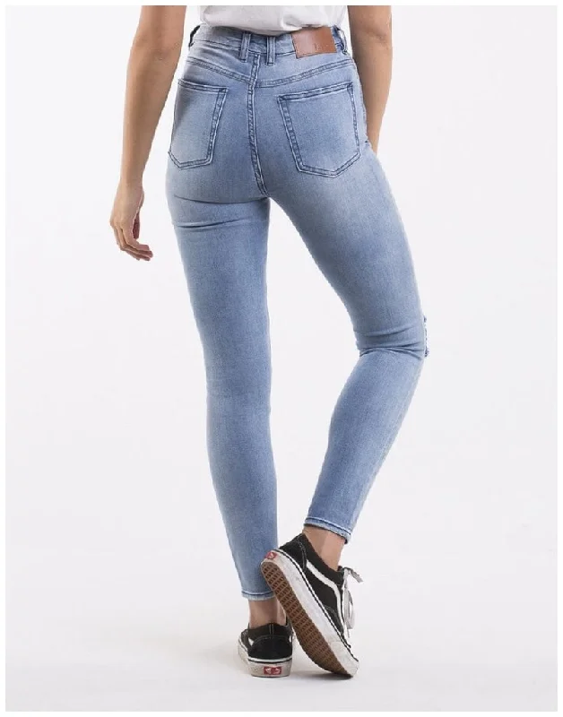 Silent Theory Vice Skinny Jean High Rise - INDIGO BLAZE