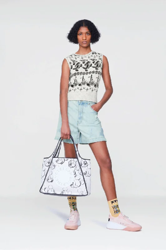 Stella McCartney x Disney Bleached Denim Short - Bleached Shadow