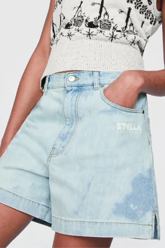 Stella McCartney x Disney Bleached Denim Short - Bleached Shadow