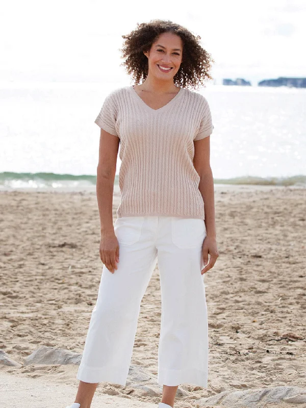 Strouden knit top oat