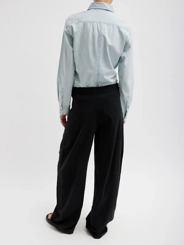 Summer Sweatshirting Winslow Pant in Black - Short