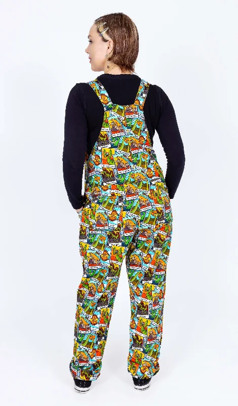 Tarot Dinosaurs Stretch Twill Dungarees - Run & Fly