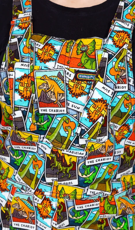 Tarot Dinosaurs Stretch Twill Dungarees - Run & Fly