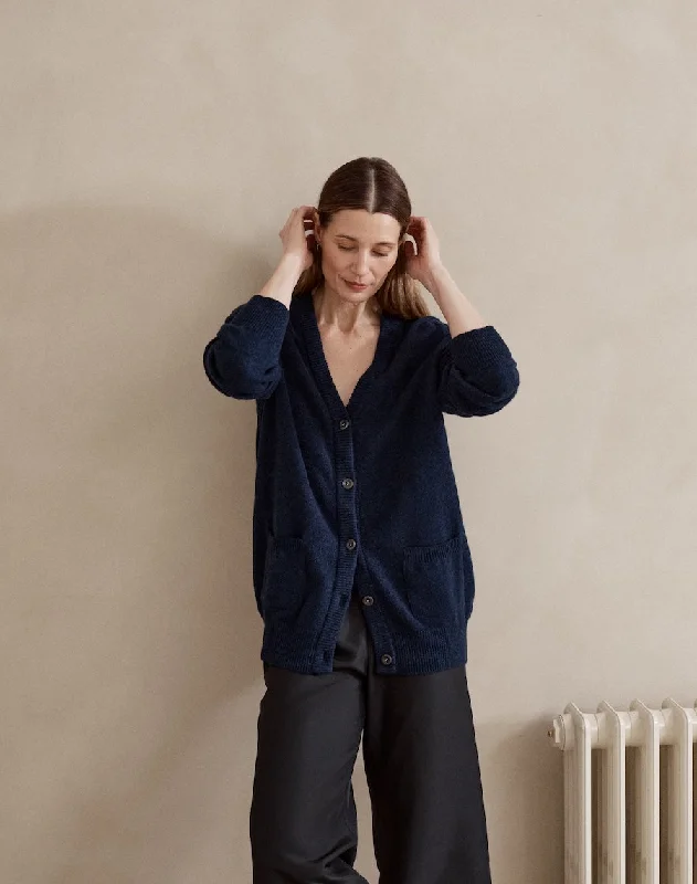 The CARDIGAN / 2.0 - Navy Marl