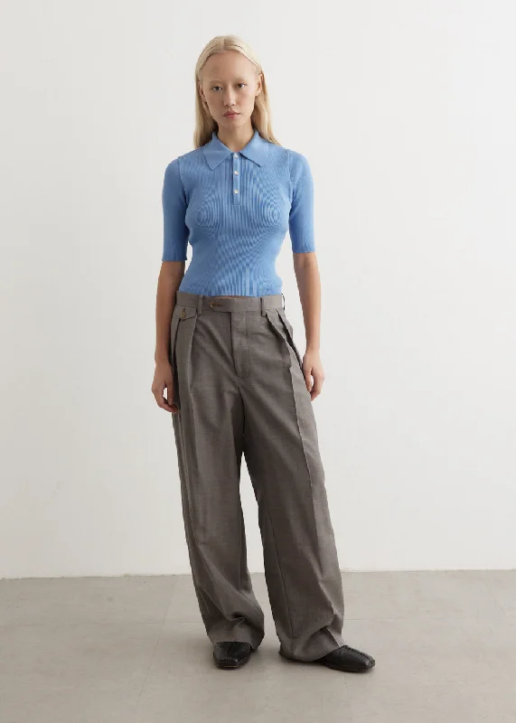 Tropical Wool Kid Mohair Slacks