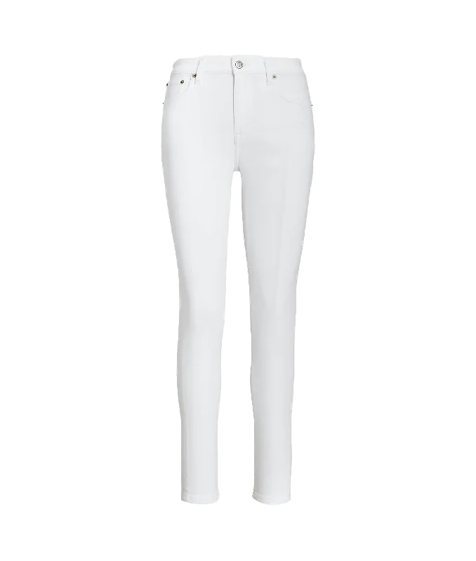 High-rise Skinny Ankle Jean - White