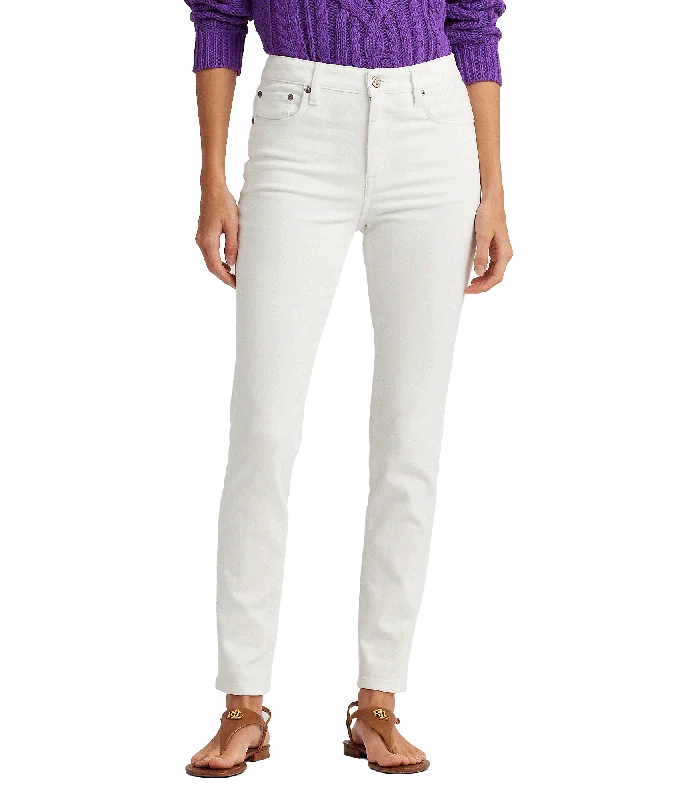 High-rise Skinny Ankle Jean - White