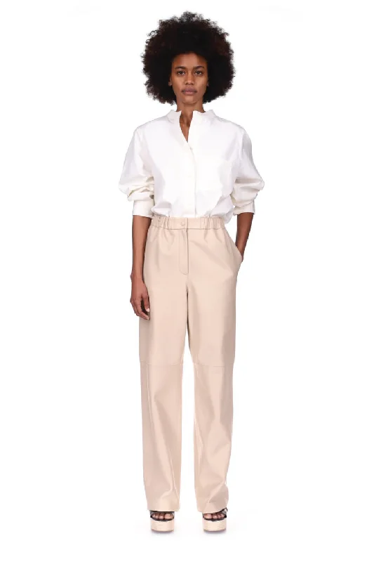 Yves Salomon Wide Leg Leather Pant - Dulce