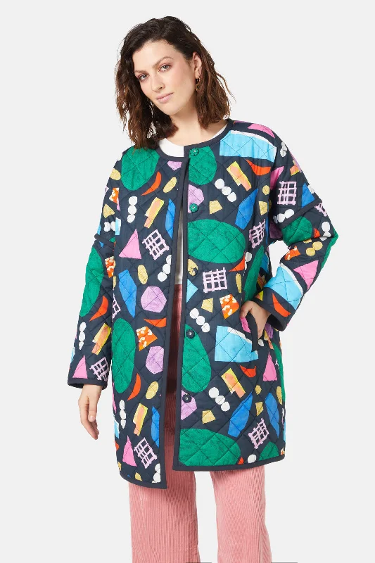 Precious Gems Quilted Coat