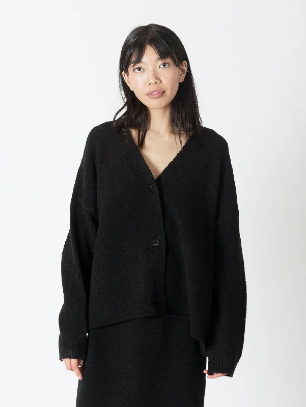 Asher Oversized Cardigan - Black