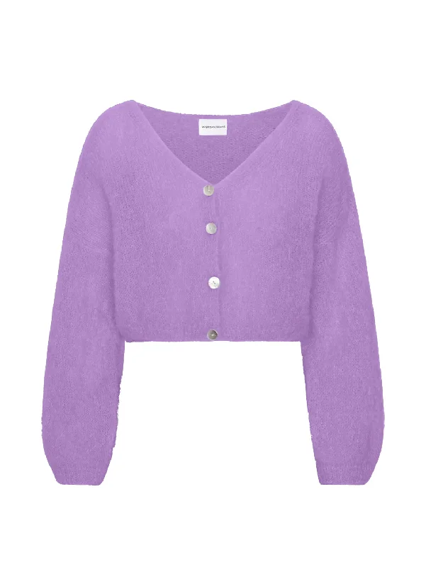 Cornelia Cropped Cardigan - Lilac