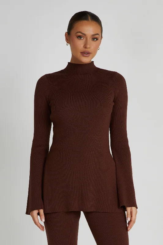 Jovie Oversized Knit Jumper - Hazelnut