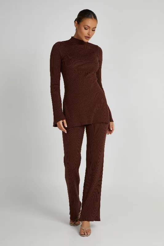 Jovie Oversized Knit Jumper - Hazelnut