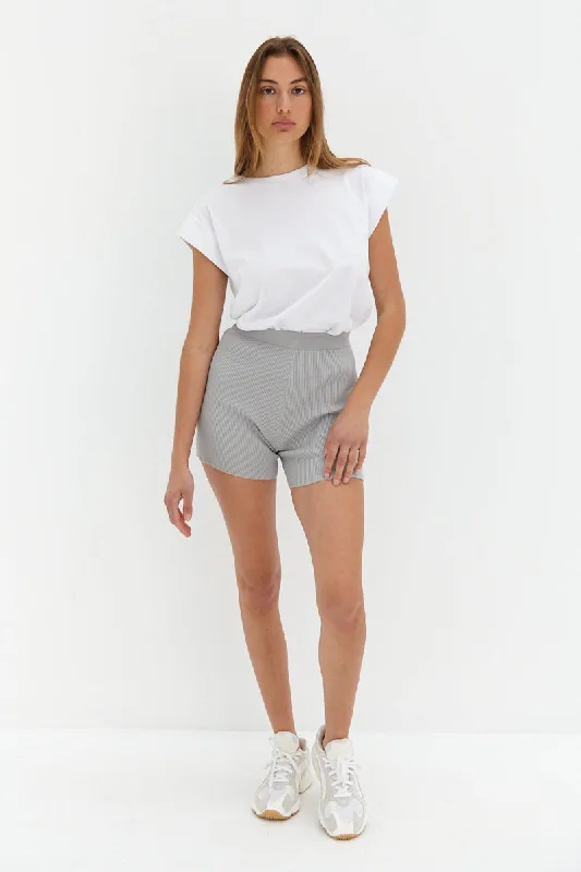 Knit Shorts - Grey