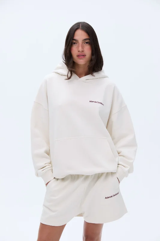 Trail Oversized Hoodie - Marshmallow White