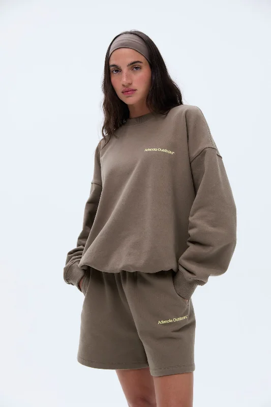 Trail Oversized Sweatshirt  - Cocoa Brown