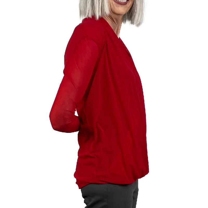 ASYMMETRIC SURPLICE TUNIC