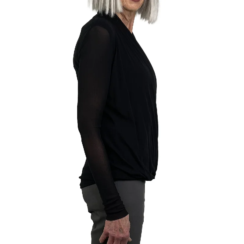 ASYMMETRIC SURPLICE TUNIC