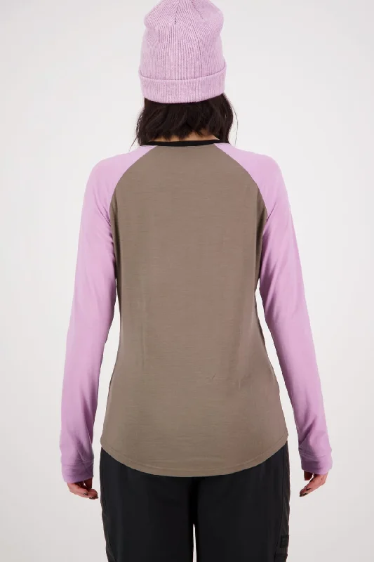 Icon Merino Air-Con Raglan - Orchid Dawn