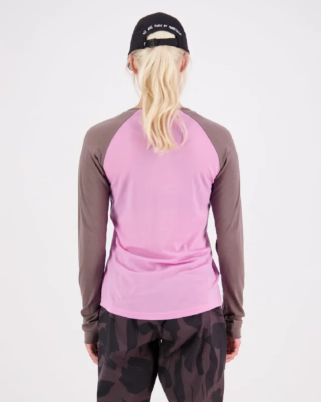 Icon Merino Air-Con Raglan - Pop Pink / Iron